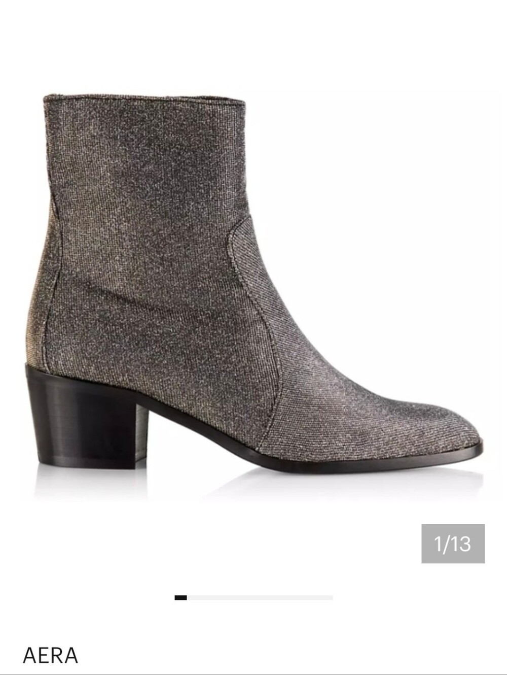 AERA STEFFY GLITTERY‎ VEGAN ANKLE BOOTS